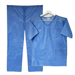 Ubranie chirurgiczne 3XL jednorazowe SMMS 45g z kieszeniami 50szt