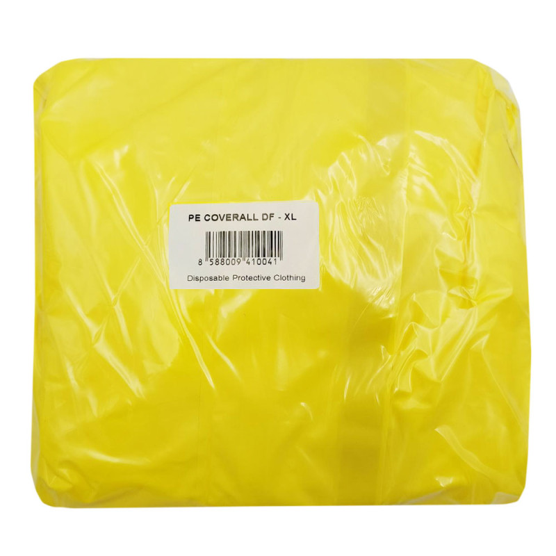 Kombinezon ochronny przeciwchemiczny XL ż&oacute;łty PE Coverall DF 3000 typ 3 4 5 6 25szt