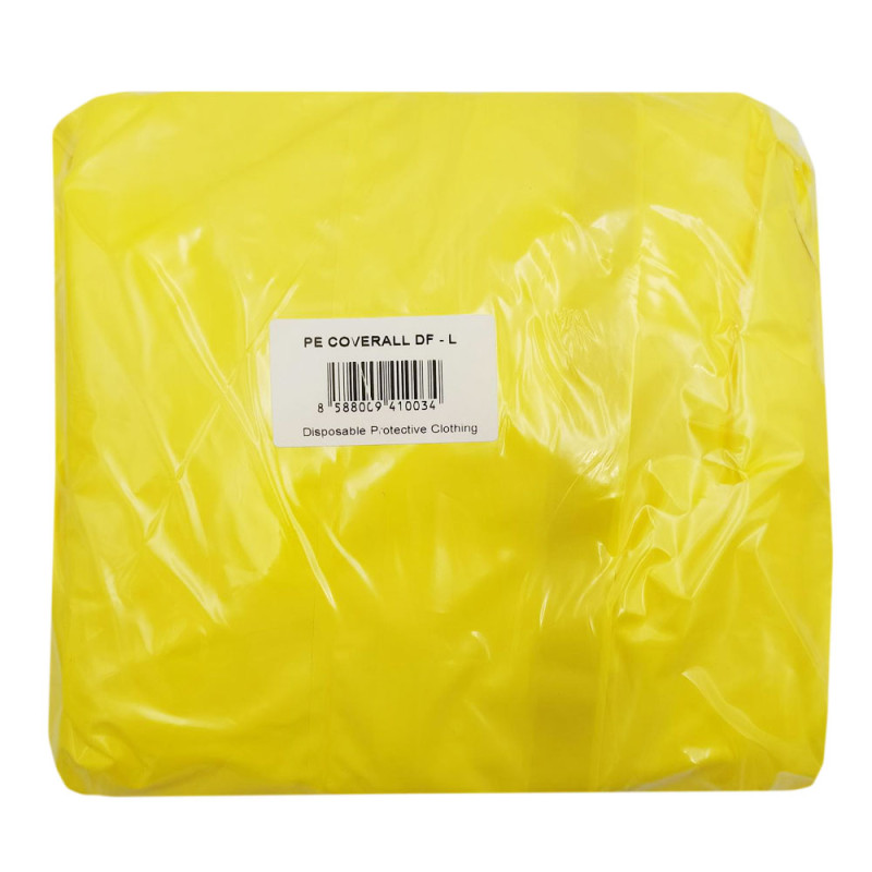 Kombinezon ochronny przeciwchemiczny M ż&oacute;łty PE Coverall DF 3000 typ 3 4 5 6 25szt
