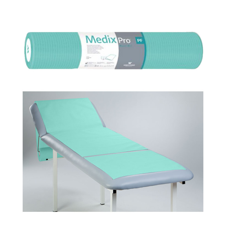 Podkład higieniczny na rolce 50cm x 50cm zielony podfoliowany 54g MedixPro 80szt