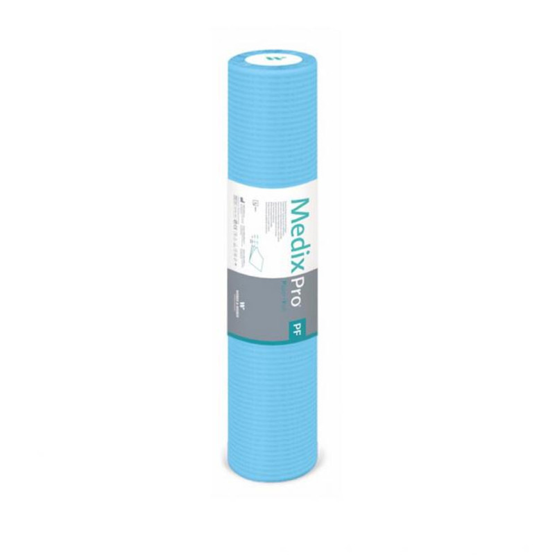 Podkład higieniczny na rolce 50cm x 50cm niebieski podfoliowany 54g MedixPro 80szt