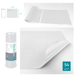 Podkład higieniczny na rolce 33cm x 50cm biały podfoliowany 54g MedixPro 50szt