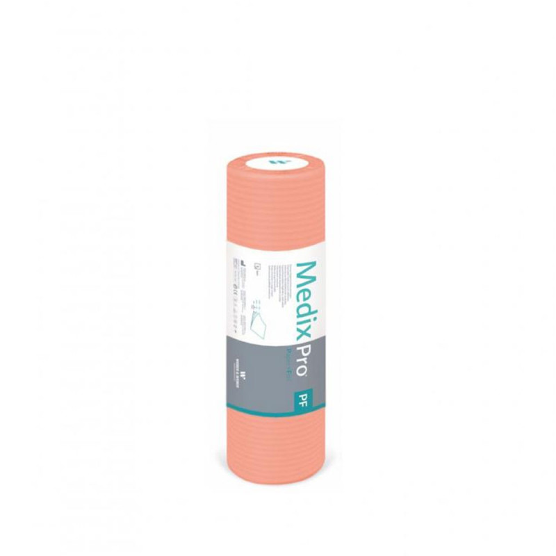 Podkład higieniczny na rolce 33cm x 50cm morelowy podfoliowany 54g MedixPro 50szt