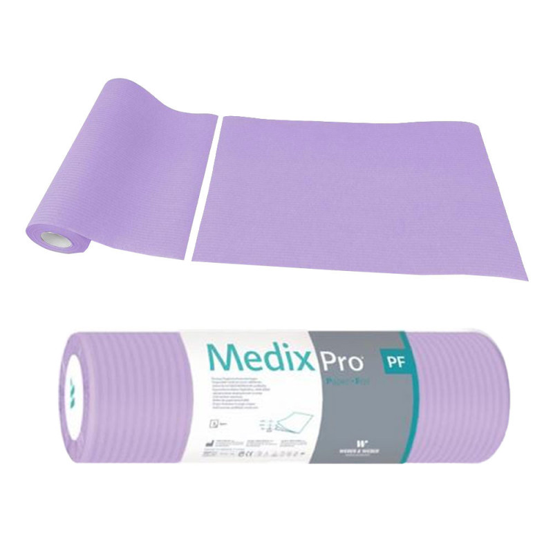Podkład higieniczny na rolce 33cm x 50cm fioletowy podfoliowany 54g MedixPro 50szt