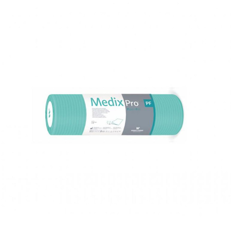 Podkład higieniczny na rolce 33cm x 50cm zielony podfoliowany 54g MedixPro 50szt
