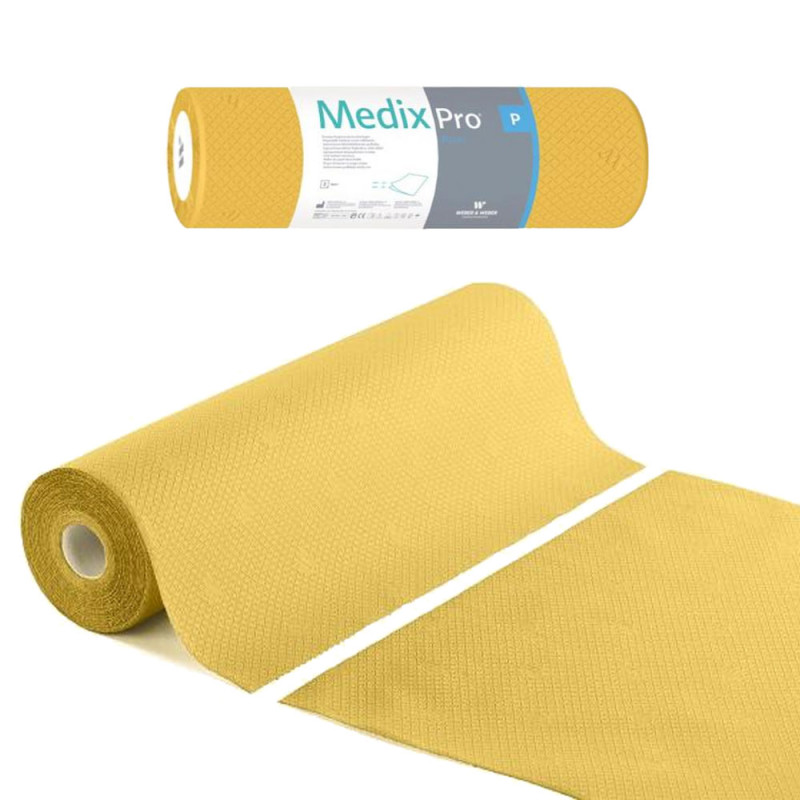 Podkład higieniczny na rolce 50cm x 50cm ż&oacute;łty 36g MedixPro 100szt