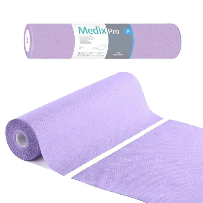 Podkład higieniczny na rolce 60cm x 50cm fioletowy 36g MedixPro 100szt