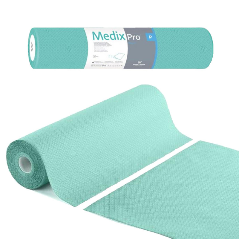 Podkład higieniczny na rolce 60cm x 50cm zielony 36g MedixPro 100szt