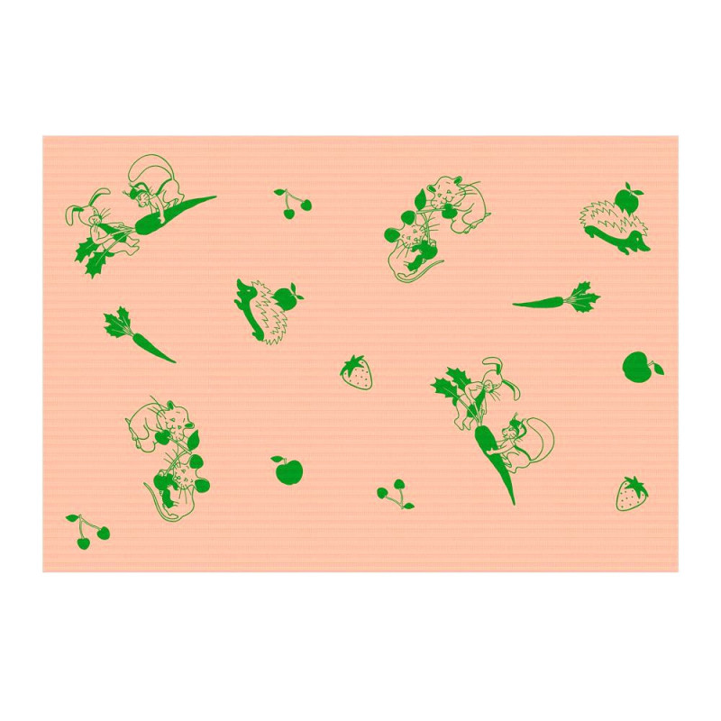 Podkład dla dzieci na rolce 33cm x 50cm morelowy podfoliowany 54g Its4kids 600szt