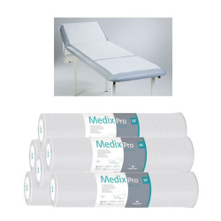 Podkład higieniczny na rolce 50cm x 50cm biały podfoliowany 54g MedixPro 480szt
