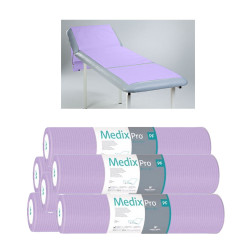 Podkład higieniczny na rolce 50cm x 50cm fioletowy podfoliowany 54g MedixPro 480szt