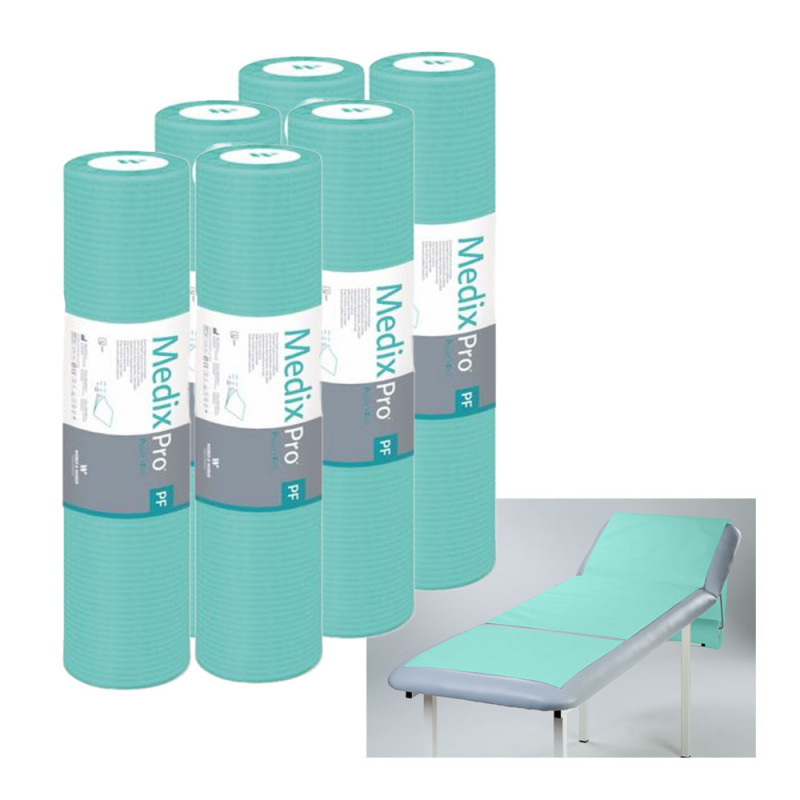 Podkład higieniczny na rolce 50cm x 50cm zielony podfoliowany 54g MedixPro 480szt