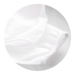 Fartuch jednorazowy biały dla dzieci wzrost 110-130cm (flizelina) 10szt