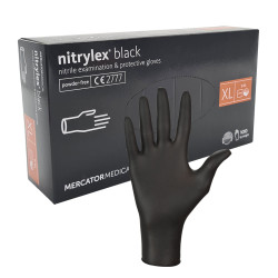 Rękawiczki nitrylowe XL czarne...
