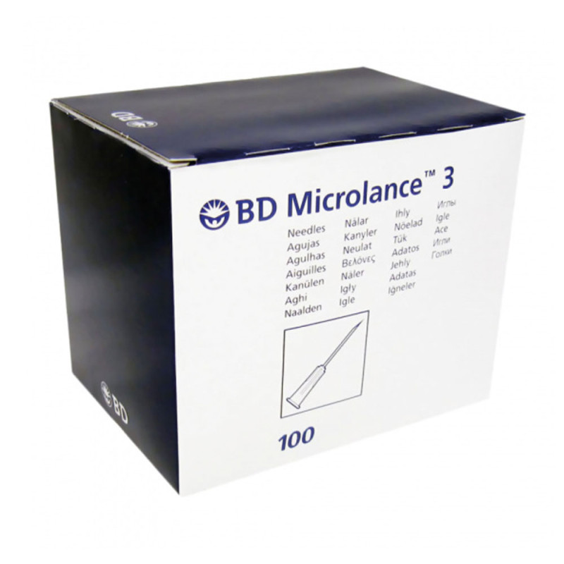 Igły iniekcyjne 21G 0,8mm x 25mm BD Microlance 3 100szt