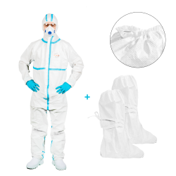 Kombinezon ochronny przeciwchemiczny S OxyChem C310 + ochraniacze na buty wysokie