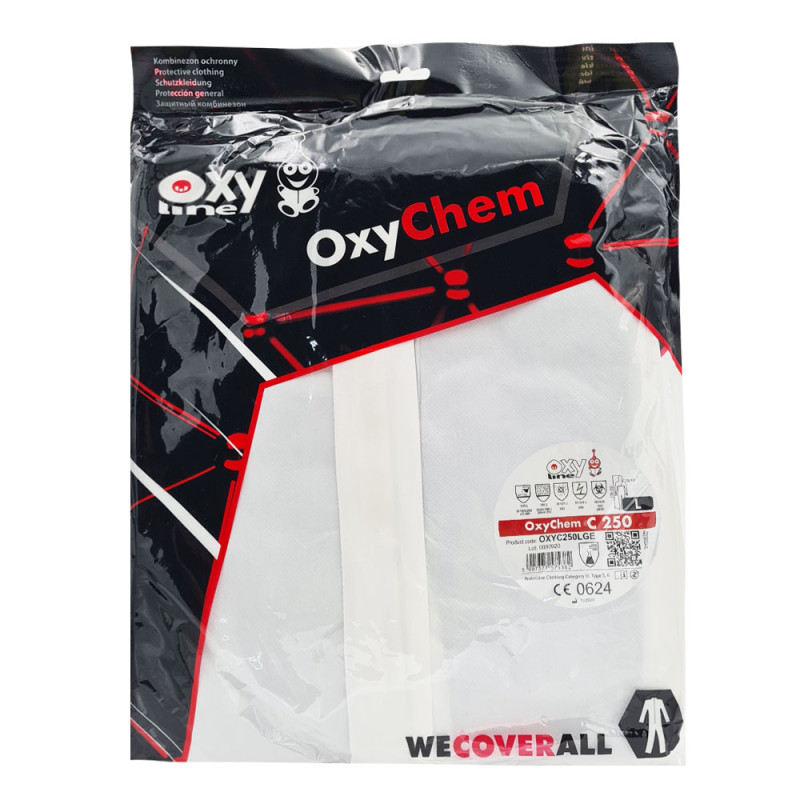 Kombinezon ochronny lakierniczy L OxyChem C250 + ochraniacze na buty wysokie