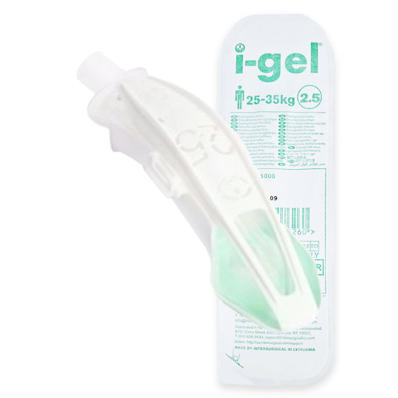 Maska krtaniowa I gel rozmiar 2.5 dla dużego dziecka maska oddechowa intubacyjna żelowa I-gel 10 szt
