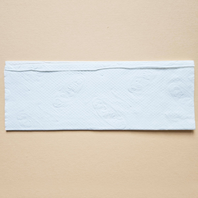 Ekologiczny ręcznik papierowy w listkach 24x21,5cm składany typu Z-FOLD 3000szt biały 2 warstwy 4op