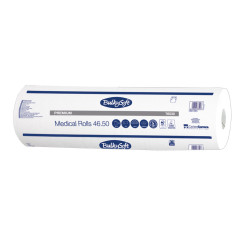 Podkład medyczny na rolce 50cm x 46m biały 17g BulkySoft Premium 9 rolek (1215odcink&oacute;w 50cm x 34cm)