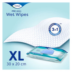 Nawilżane chusteczki do mycia sk&oacute;ry do codziennego stosowania Tena ProSkin Wet Wipes 48szt