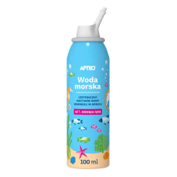Woda morska do noska dla dzieci od 1 miesiąca życia Apteo 100ml