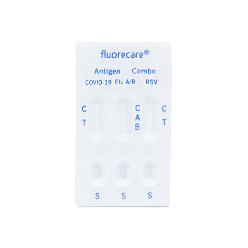 Fluorecare test combo 4w1 wymazowy test na RSV grypa A grypa B sars-cov do samokontroli 1szt