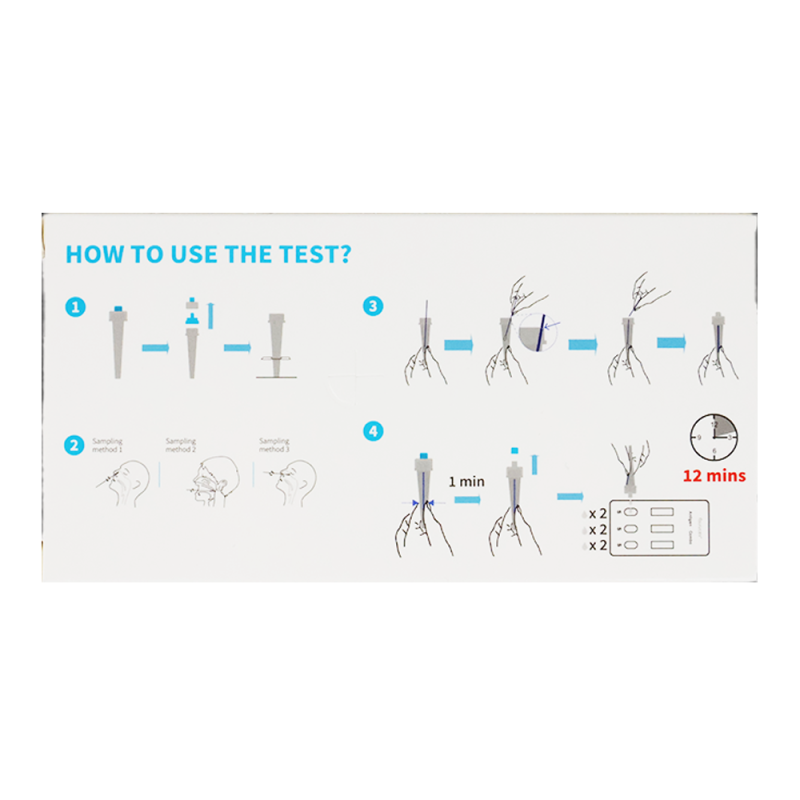 Combo test fluorecare 9w1 grypa A+B / hMPV / SARS-COV / RSV / ADV / RhV / PIV / Mycoplasma 100szt