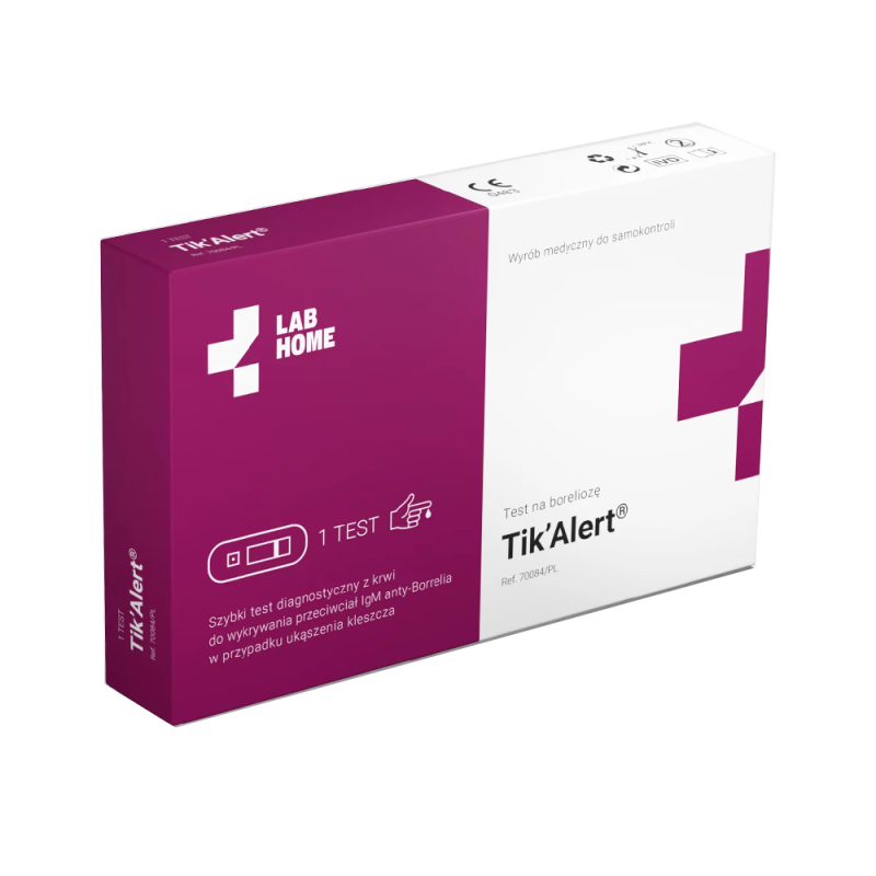 Domowy test na borelioze z krwi - domowy tik alert test borelioza 1szt