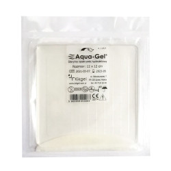 Sterylny opatrunek hydrożelowy Aqua-gel 12cm x 12cm do leczenia ran i oparzeń 5szt