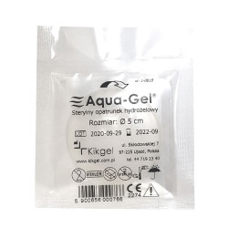 Sterylny opatrunek hydrożelowy Aqua-gel 5cm do leczenia ran i oparzeń 5szt