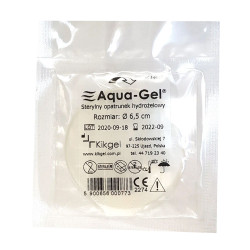 Sterylny opatrunek hydrożelowy Aqua-gel 6,5cm do leczenia ran i oparzeń 5szt