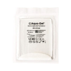 Sterylny opatrunek hydrożelowy Aqua-gel 5,5cm x 11cm do leczenia ran i oparzeń 5szt