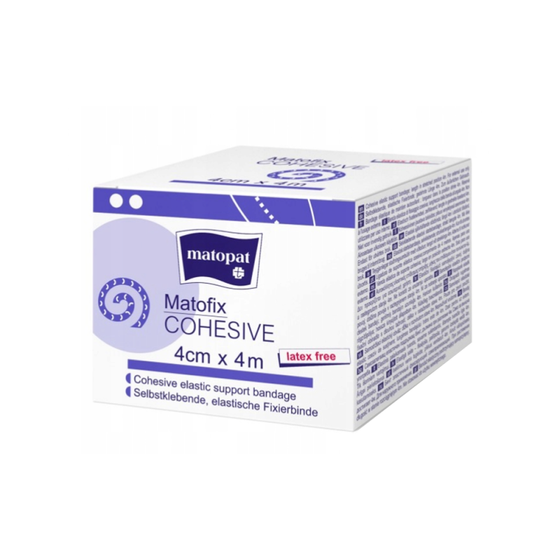 Bandaż kohezyjny 4cm x 4m elastyczny samoprzylepny Matofix Cohesive 1 szt