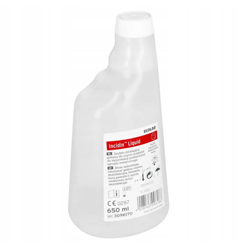 Płyn do szybkiej dezynfekcji powierzchni Ecolab Incidin Liquid spray 650ml 12op