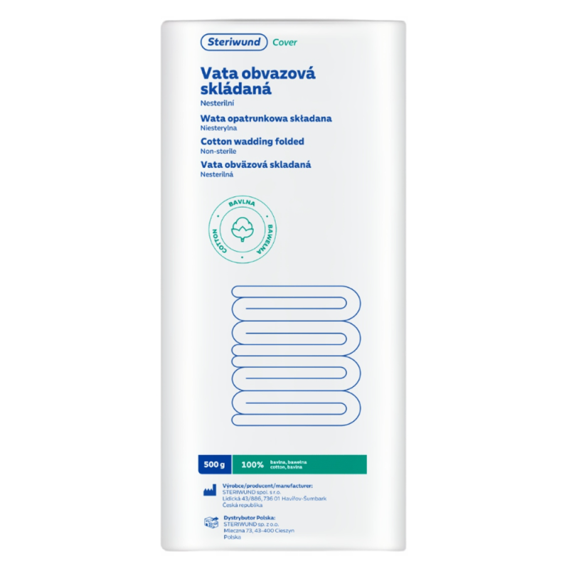 Wata bawełniana 500g opatrunkowa 1op