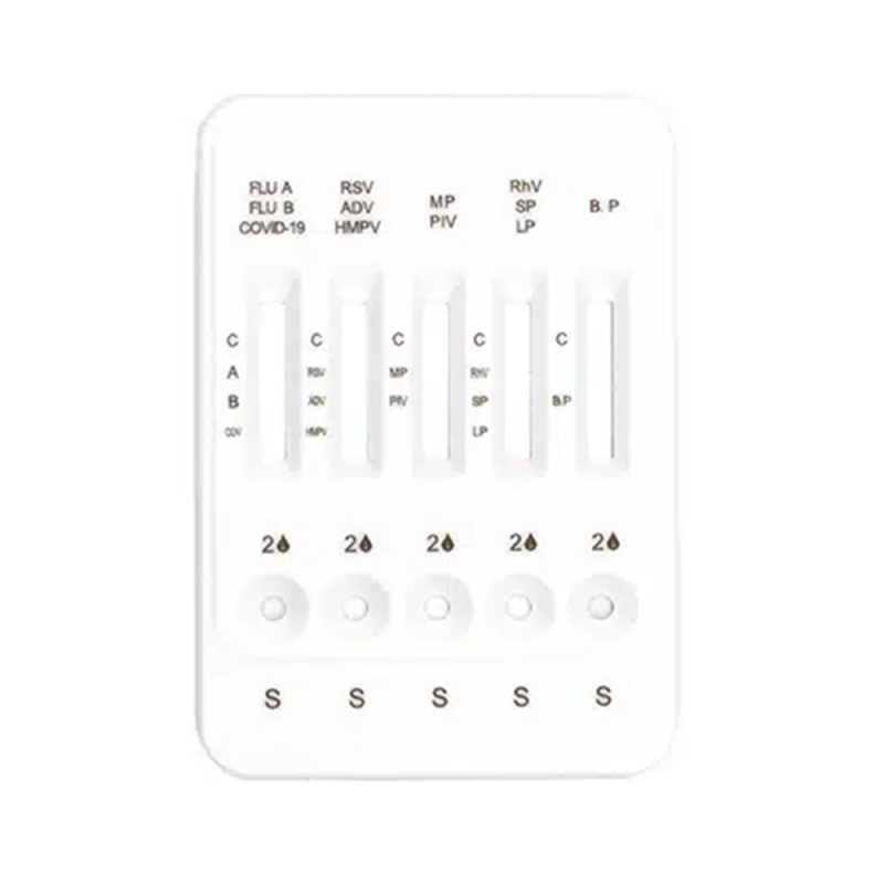 Combo test 12w1 grypa A+B / hMPV / SARS-COV / RSV / ADV / RhV / PIV / Mycoplasma / Pneumokoki / Krztusiec / Legionella1szt