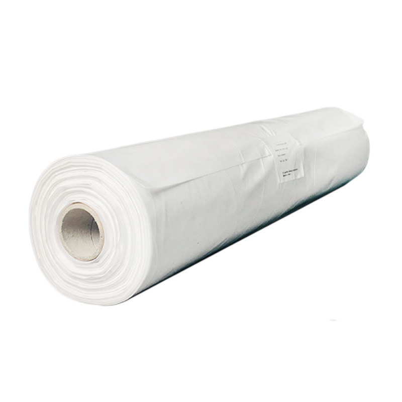 Fartuch foliowy wodoodporny biały 90cm x 150cm wiązany na troki (folia LDPE 0,045&micro;m) 50szt