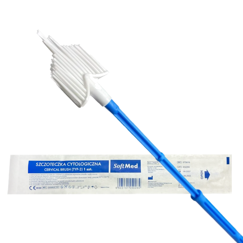 Szczoteczka do cytologii wachlarz typ II sterylna Softmed 100 szt