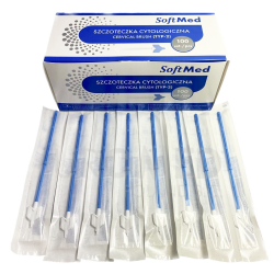 Szczoteczka do cytologii wachlarz typ II sterylna Softmed 100 szt