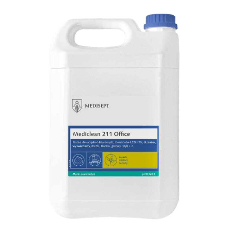 Mediclean 211 Office 5l pianka do czyszczenia powierzchni biurowych mebli monitorów 1szt