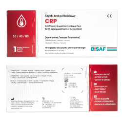 Test CRP kasetkowy do p&oacute;łilościowego oznaczenia białka CRP diagnostyka stanu zapalnego 1 szt