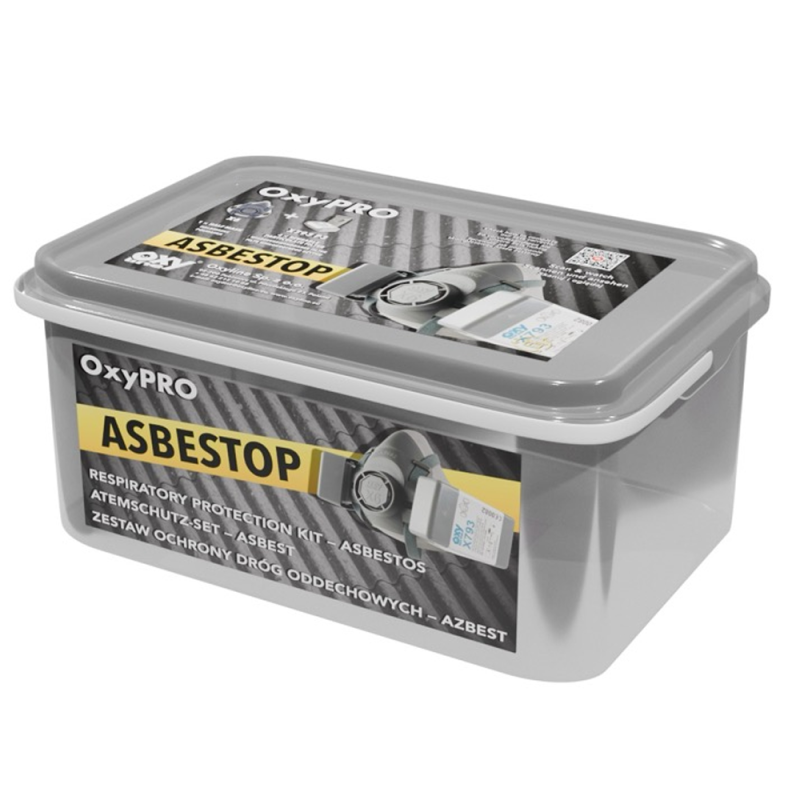 Maska do pracy z azbestem zestaw OxyPro Asbestop S (X6 rozm. S + 2x793P3)