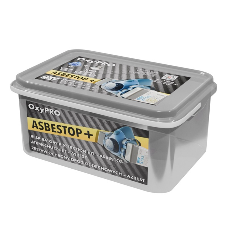 Maska do pracy z azbestem zestaw OxyPro Asbestop+ S (X7 rozm. S + 2x793P3)