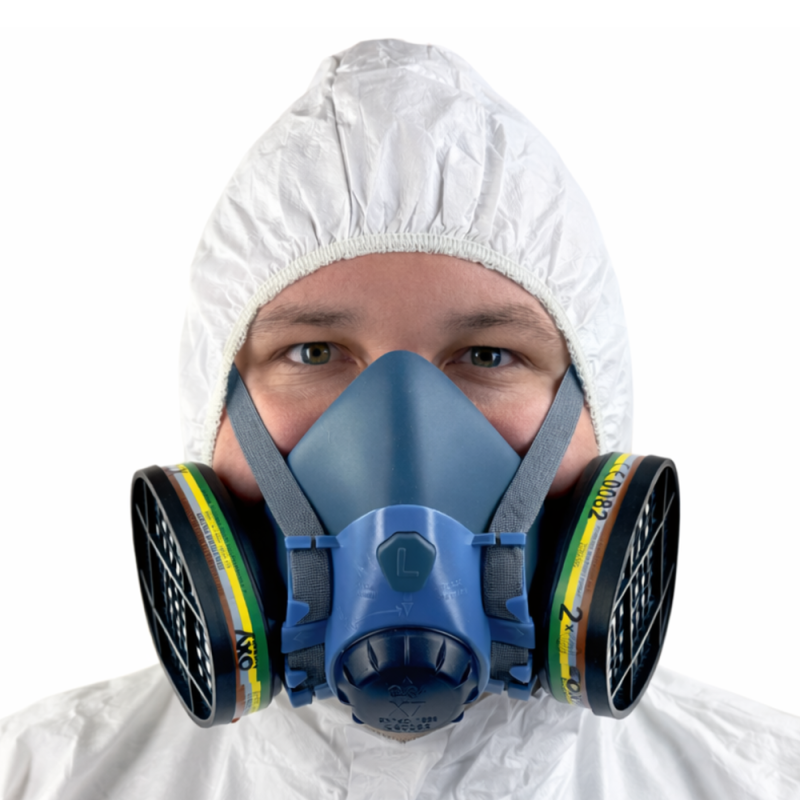 Maska do chemikali&oacute;w zestaw OxyPro Chemic Basic+ L (X7 rozm. L + X703ABEK1)