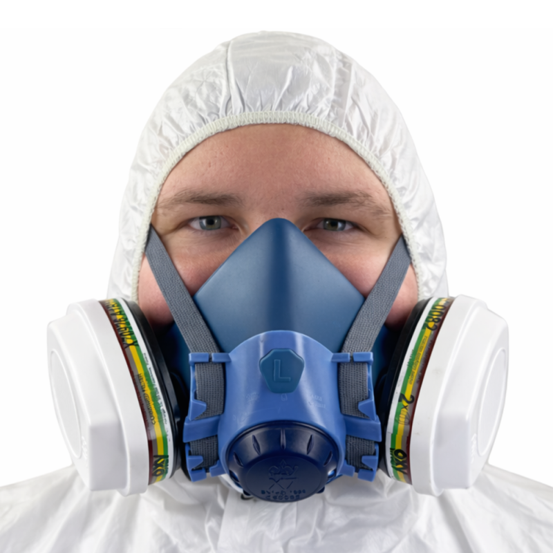 Maska do chemikali&oacute;w zestaw OxyPro Chemic Pro+ L (X7 rozm. L + X70926ABEK1P3RD)