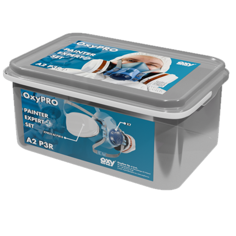 Maska lakiernicza zestaw OxyPro Painter Expert + M (X7 rozm. M + X70523A2P3)
