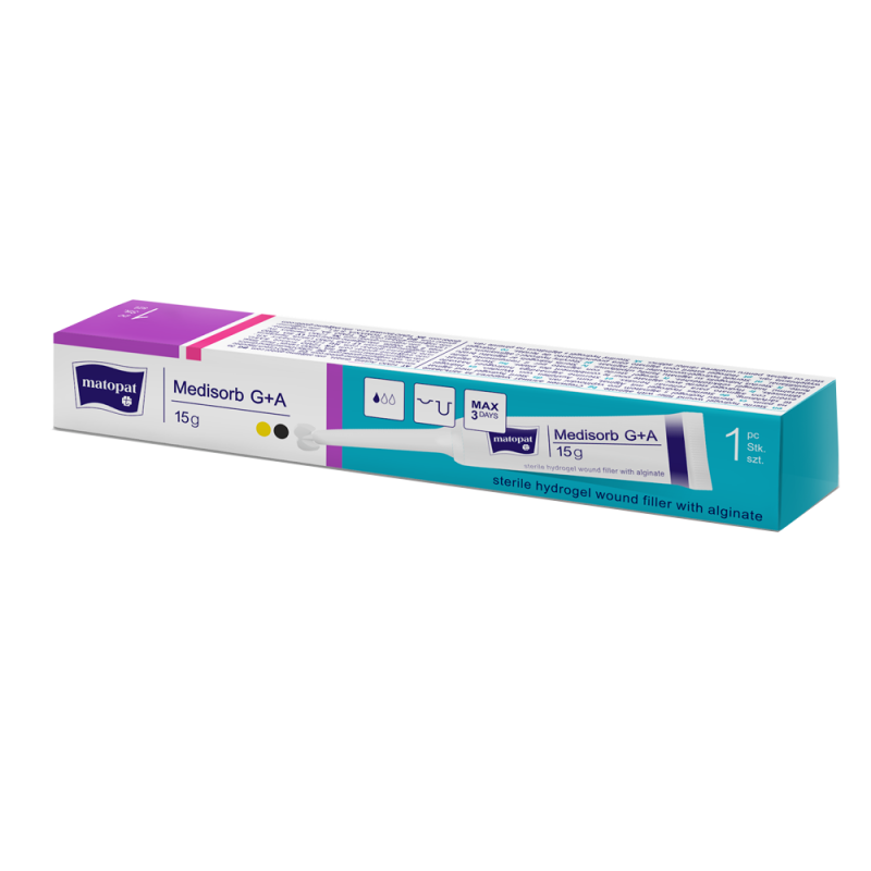 Medisorb G + A opatrunek hydrożelowy na rany martwicze 15g 1szt