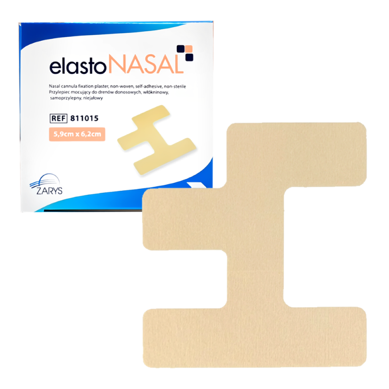 ElastoNASAL plaster do mocowania dren&oacute;w donosowych dla dzieci 5,9cm x 6,2cm 50 szt