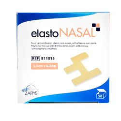 ElastoNASAL plaster do mocowania dren&oacute;w donosowych dla dzieci 5,9cm x 6,2cm 50 szt